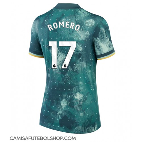 Camisa de time de futebol Tottenham Hotspur Cristian Romero #17 Replicas 3º Equipamento Feminina 2024-25 Manga Curta